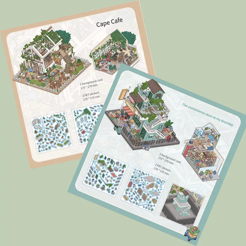 3D Stickers – Cape Cafe 1 3D Stickers – Cape Cafe