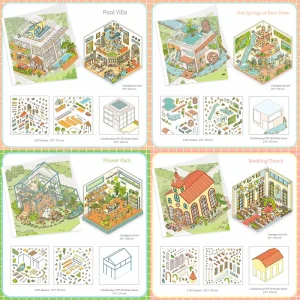 Home 22 3D Stickers – Flower Park