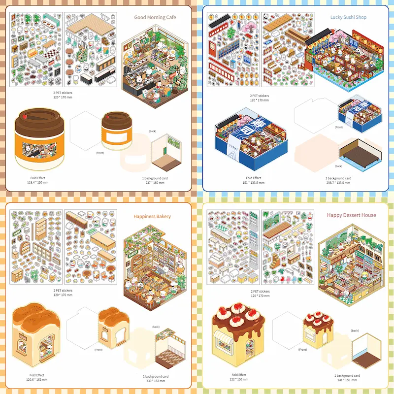 3D Stickers – Good Morning Cafe 1 3D Stickers – Good Morning Cafe