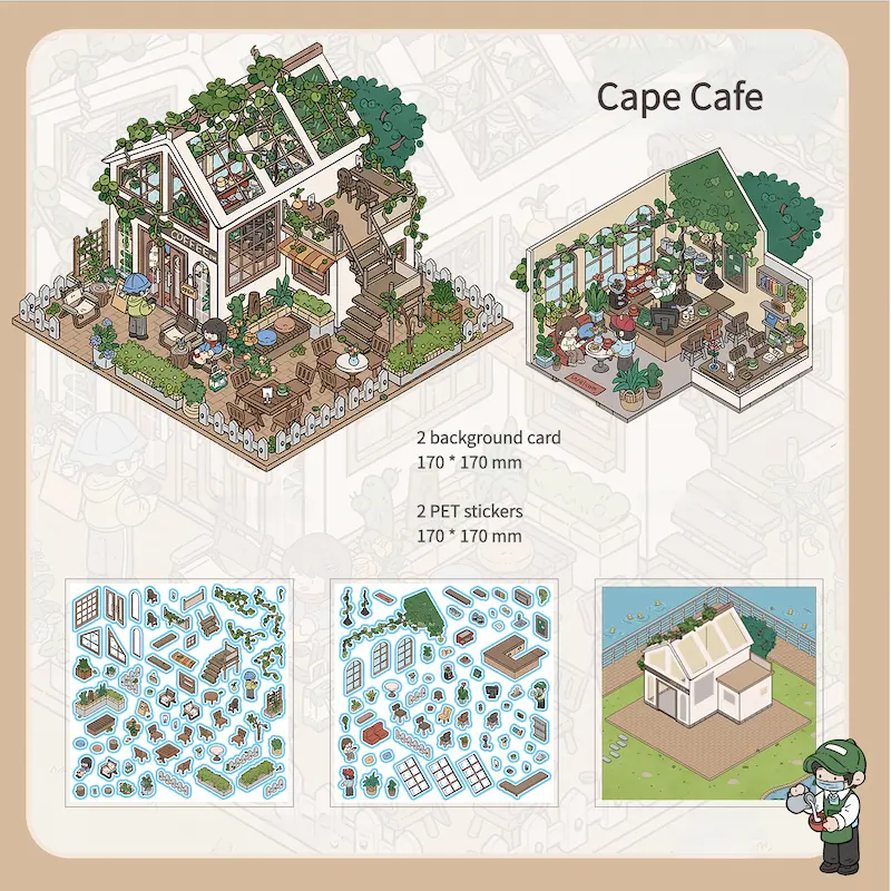 3D Stickers – Cape Cafe 2 3D Stickers – Cape Cafe - Image 2