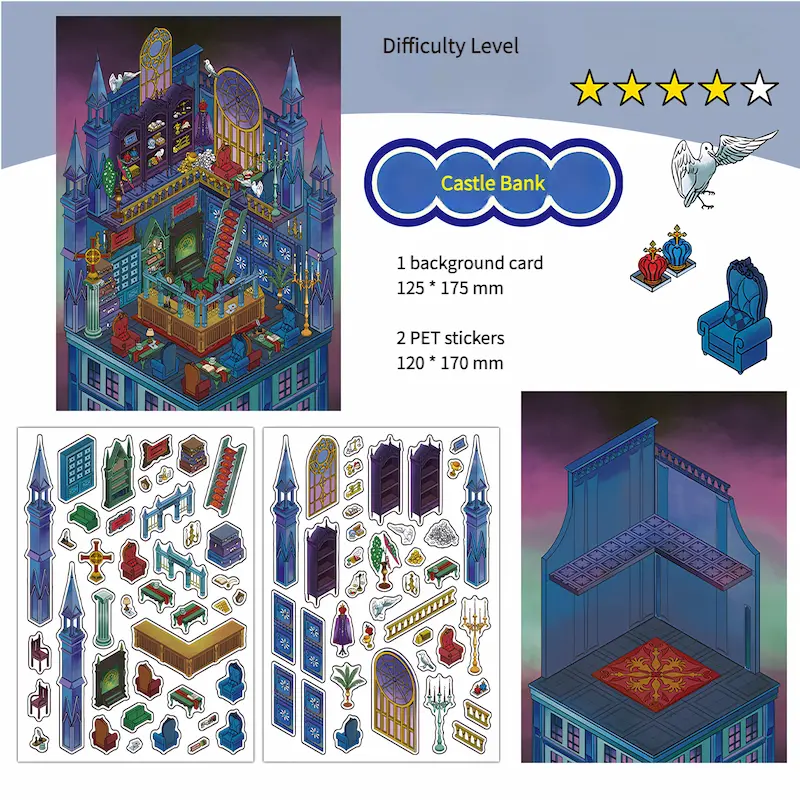 3D Stickers – Castle Bank 2 3D Stickers – Castle Bank - Image 2