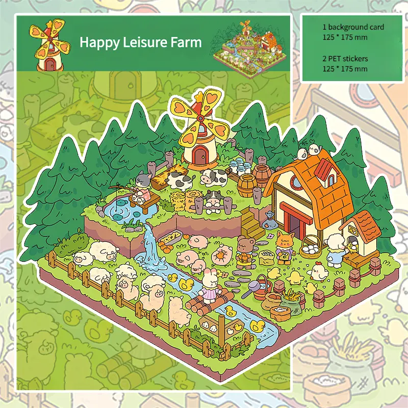 3D Stickers – Flower Cottage 4 3D Stickers – Flower Cottage - Image 4