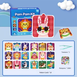 DIY Pompom Art Kit for Kids – Educational Toys for Kids