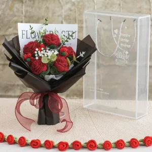 Home 37 Crochet Rose Bouquet