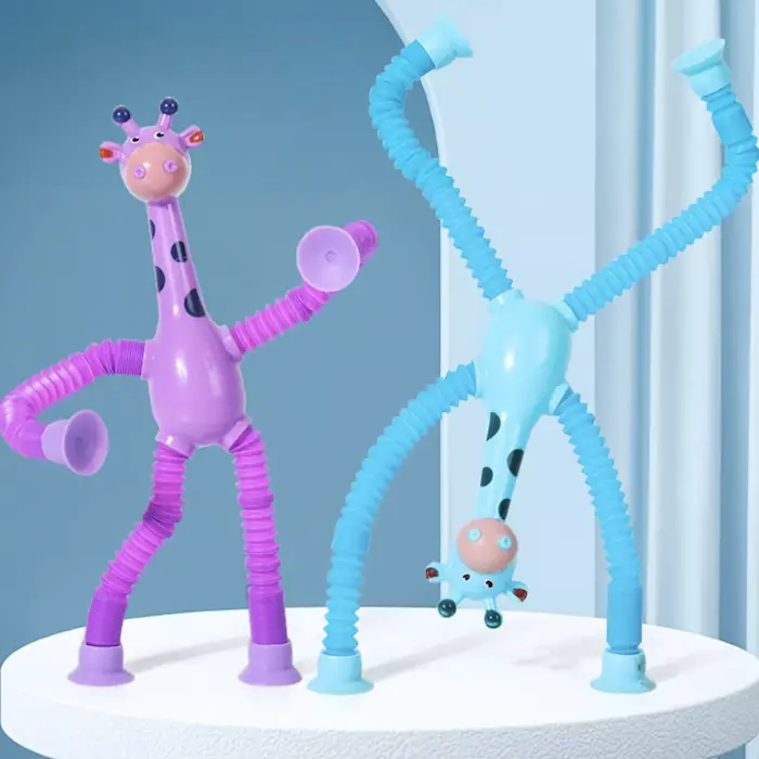 The Giraffe Suction Stretch Toy Set - 4 Colors 2 The Giraffe Suction Stretch Toy Set - 4 Colors - Image 2